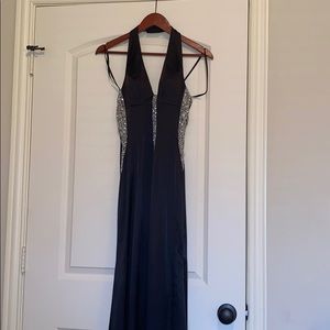 Elegant long black dress